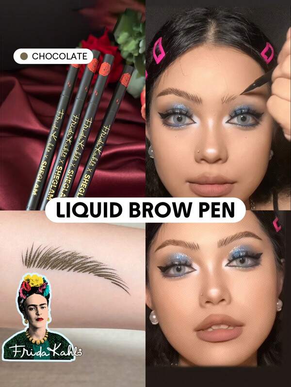Frida Kahlo X SHEGLAM LáPiz LíQuido Para Cejas Brow Icon De , Chocolate, Oferta De , Regalo De Navidad, Cejas Marca Belleza Maquillaje CosméTico Para Mujeres NiñAs Perfecto Para OtoñO Invierno Ideal Para Y2K Elegante Moda Adecuado Para CumpleañOs Navidad Presente Fiesta Listo Mejor Color