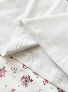 INAWLY Camiseta casual de manga corta con estampado de fresa y letras para mujer, camiseta de verano