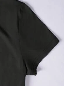 SHEIN Explorewe Set de 5 camisetas de manga corta con cintura ceñida de unicolor para niñas preadolescentes, casuales y versátiles