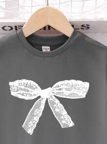 2pcs Casual Minimalist Short Sleeve Top And Pants Set, Suitable For Spring And Autumn