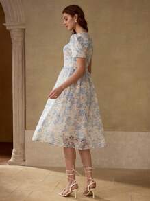 MOTF PREMIUM ALL OVER PRINT WRAP DRESS