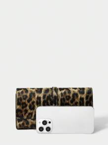 SHEIN BAE Embrague de mujer con estampado de leopardo vintage de moda - Multicolor - Ver 9