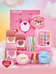 Care Bears X SHEGLAM ColeccióN Set De Sombras De Ojos De Colores Vibrantes Delineador De Ojos Verde, Blanco Y Morado Rubor Rosa Iluminador Corporal Set De LáPiz Labial LíQuido Marca Belleza Maquillaje Maquullaje CosméTica Para Mujeres NiñAs Perfecto Para Invierno Ideal Para Y2K Elegante Moda Adecuado Para CumpleañOs Regalo Fiesta Listo Mejor Color