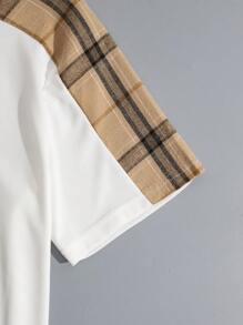 Manfinity RelaxMax Set casual da uomo composto da polo a maniche corte a quadri e pantaloncini