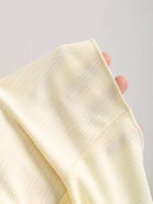 Sweetra New Fashion Seashell Tassel Crinkle Waist Slim Beach Vacation Versatile Strapless Women Blouse - Yellow - View 5