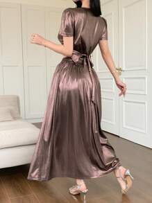 DAZY Conjunto de 2 piezas de blusa y falda elegante nuevo para mujer para el festival de música de verano