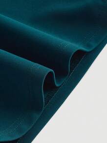 SHEIN MOD Summer Draped Neck Dark Green Jumpsuit,Retro Lace Hollow Out , Wide Leg Jumpsuit,Wedding Women Jumpsuit,Fall/Winter Jumpsuit,Teacher Clothes,Old Money Style Jumpsuit,Business Casual Jumpsuit,Brunch Jumpsuit,Going Out Jumpsuit,Formal Jumpsuit - Dark Green - View 4