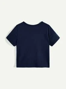 Cozy Pixies Set de 3 camisetas de manga corta para bebés niños con estampado de letra y dinosaurio de dibujos animados, en colores lisos