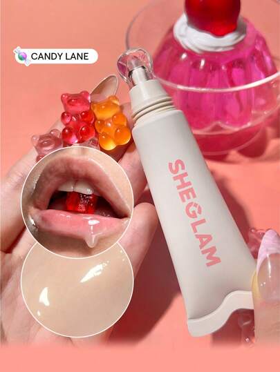 مرطب الشفاه Crystal Glaze-مرطب الشفاه الشفاف من Candy Lane-مرطب الشفاه الشفاف المائي-مرطب الشفاه-يقلل من الخطوط الدقيقة على الشفاه-مكياج الشفاه روج,ملمع شفاه شفاف علامة تجارية جمال مكياج مستحضرات تجميل للنساء الفتيات مثالي لفصل الخريف الشتاء مثالي ل- Y2K أزياء أنيقة هدية حفلة جاهز أفضل لون