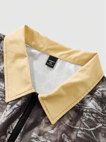 Manfinity LEGND Conjunto de camisa y pantalones cortos de camuflaje talla grande para hombre
