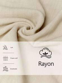 Aalyst Loose Asymmetrical Hem Linen-Feel Comfortable Shirt