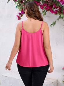 SHEIN Clasi 时尚优雅黑色、白色、红色加大码女式背心，多件装