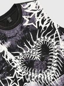 ROMWE MEN Goth Camiseta de tirantes minimalista y de moda para hombres, adecuada para el verano