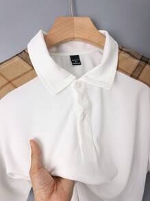 Manfinity RelaxMax Set casual da uomo composto da polo a maniche corte a quadri e pantaloncini