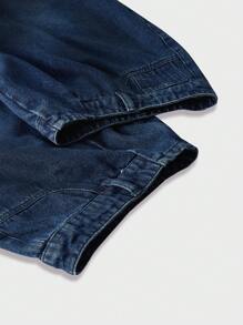 ROMWE MEN Grunge Punk Jeans anchos casuales desgastados lavados para hombre