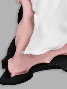 SHEIN EZwear Parte superior sin mangas con lazada y cruce frontal para mujeres, blusas lindas - Multicolor - Ver 5