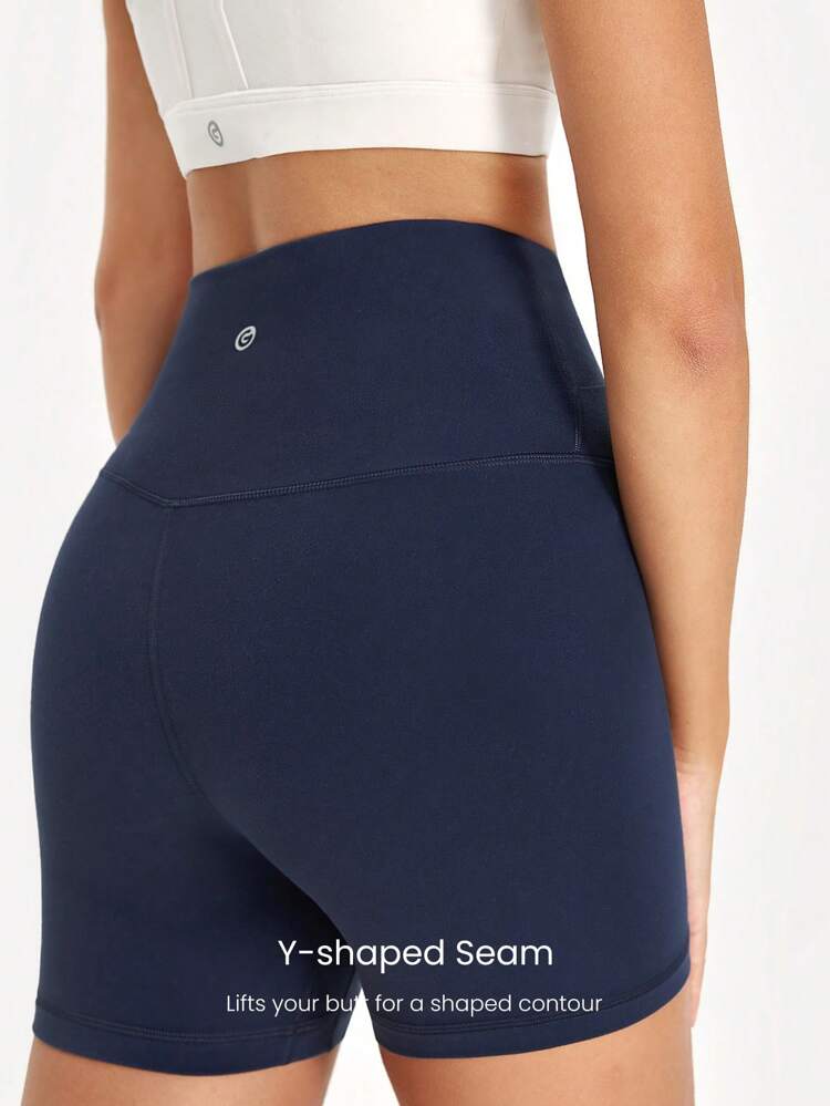 4.3" FeatherFit™ Crossover Cutie Biker Shorts Low Impact Cycling Running Gym Workout