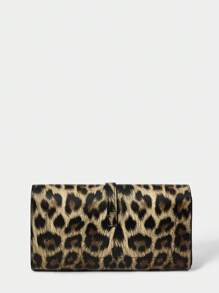SHEIN BAE Embrague de mujer con estampado de leopardo vintage de moda - Multicolor - Ver 8