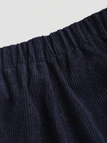 Sweetra Pantalones rectos de estilo casual de viaje azul marino para mujer, primavera/verano