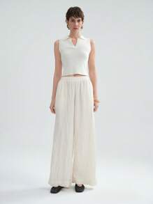 SHEIN Clasi Culottes larghe e morbide, stile minimalista, adatte per primavera/estate