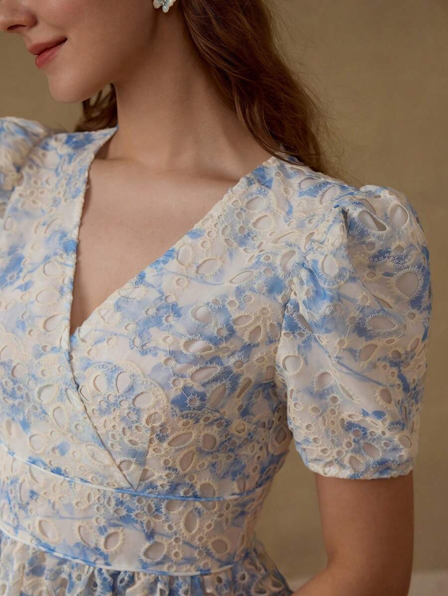 MOTF PREMIUM ALL OVER PRINT WRAP DRESS