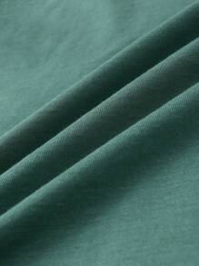 INAWLY Women's Letter Print Round Neck Short Sleeve Casual Versatile T-Shirt