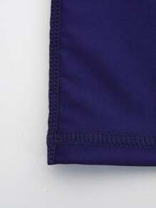 Manfinity Swimmode Men's Gradient Inset Sleeve Rashguard Top, Suitable For Summer Vacation - Blue - View 4