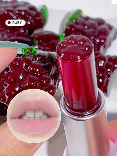 Balsamo Labbra Nutriente Mello Jello-Ruby Sheer Muted Plum Sheer Glow Balsamo Labbra Ultra-Nutriente Per La Cura Quotidiana Delle Labbra Primer Labbra Idratante A Base Di Vitamina E Olio Di Semi Di Jojoba Marchio Bellezza Trucco Cosmetico Per Donne Ragazze Perfetto Per Autunno Inverno Ideale Per Y2K Elegante Moda Adatto Per Compleanno Natale Presente Festa Pronto Migliore Colore