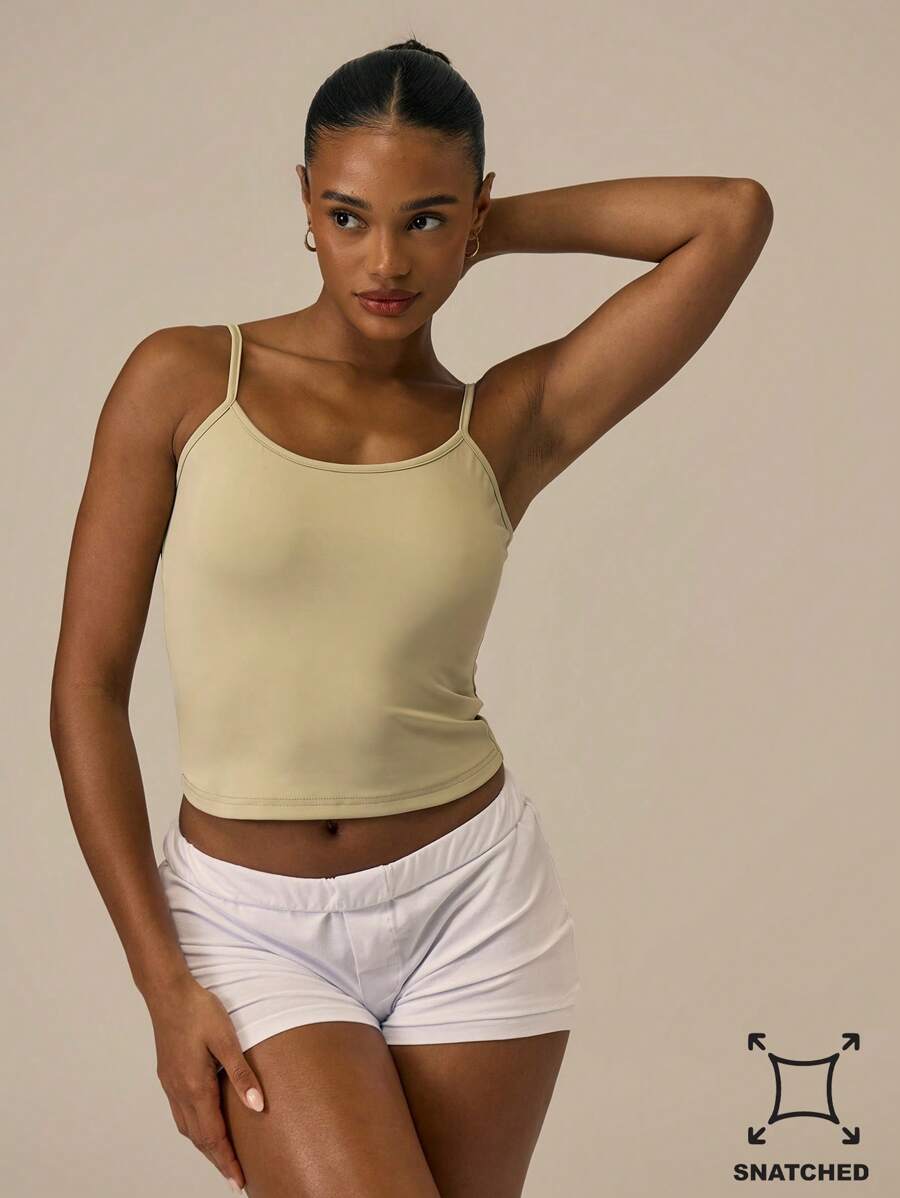 MUSERA ESSENTIALS Snatched Strappy Vest Top Basic Spring Summer Casual Fall