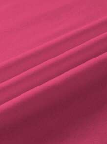 SHEIN LUNE Plus Size Turtle Printed Short Sleeve Round Neck T-Shirt Graphic Tees Women Tops - Hot Pink - View 5