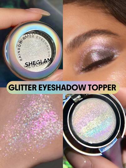 SHEGLAM Sombra De Ojos Con Purpurina Over The , 5 Tonos PrismáTicos Que Cambian De Color, Azul, Amarillo, Rosa, Morado, Naranja Y Plateado, Sombra De Ojos Individual, Polvo Brillante, Brillo Intenso, Ultrabrillante, Iluminador De Fiesta Multicolor Multiusos Brillos Marca Belleza Maquillaje Maquullaje CosméTica Para Mujeres NiñAs Perfecto Para Invierno Primavera Ideal Para Y2K Elegante Moda Adecuado Para CumpleañOs San ValentíN Regalo Fiesta Listo Mejor Color