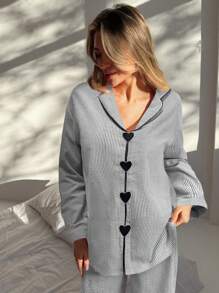 Aloruh 女士日常两件套服装 - 黑與白 - 查看 1