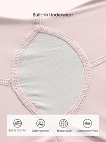 GLOWMODE Pantalones cortos para correr de talle alto con cintura ajustable con cordón, bolsillos múltiples, secado rápido ultraligero, VitalSwift de 4 pulgadas, con ropa interior integrada anti-olor para entrenamiento de ejercicios - Rosa - Ver 5