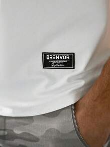 Manfinity BRENVOR 男士时尚休闲宽松针织无袖背心，适合年轻人日常穿着