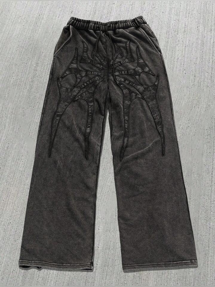 Manfinity Streetrush Men's Solid Color Casual Sweatpants