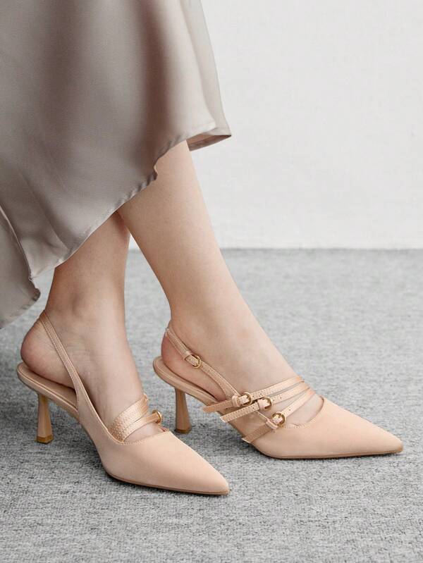 CUCCOO BIZCHIC Women's Minimalist Practical Multi-Function Heeled Pumps