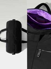 GLOWMODE Bolso de lona con doble correa, cierre de cremallera y capacidad máxima de 16L, para uso diario y actividades casuales