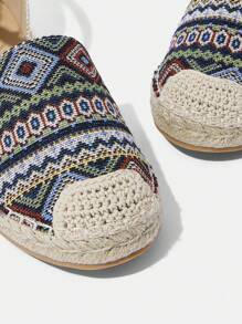 Styleloop Women's Adjustable Buckle Bohemian Style Rope Flat Sandals, Vacation - Brown - View 8