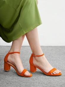 CUCCOO BIZCHIC 女士时尚可调节扣式高跟凉鞋