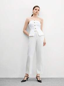 CUCCOO BIZCHIC 女士时尚漆皮踝带经典低跟尖头平底鞋，适合工作、约会、派对、度假、休闲、婚礼 - 黑色 - 查看 10