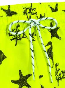 Manfinity Swimmode Men's Fashion Beach Shorts, Suitable For Summer - Multicolor - View 6