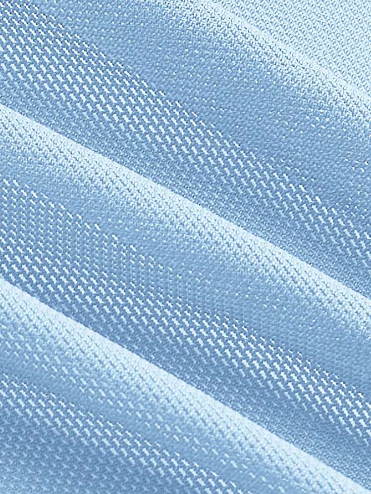 SHEIN EZwear Damen Mesh-Bandeau-Top mit Twist-Knoten, Sommer - Blau - Übersicht 4