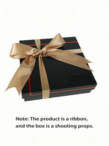 SHEIN 1pc Satin Ribbon(22 Meters/Roll),Double Faced Satin Ribbon For DIY Rose Decor, Gift Wrapping - Wedding Party Bow Ribbon For Table Chair Decoration, Flower Door, Gift Box, Cake Decor, Apparel Accessories, Weaving ,Creates Elegant Festive Atmosphere,Bow Ribbon(0.6/1/1.5/2/2.5/4/5 Cm Width)