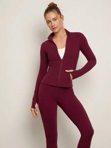 GLOWMODE 女士运动夹克 - 中紫紅色 - 查看 1