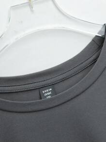 SHEIN CURVE+ UFO 奶牛 T 恤，趣味复古外星人图案 T 恤，男女通用柔软彩色 T 恤，加大码美观 UFO 图案女式 T 恤