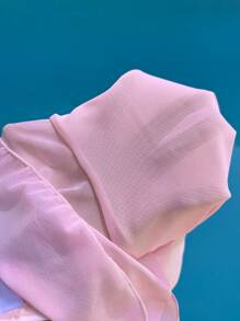 Swim Mod 3pcs Bandeau Ruffled Tankini Swimsuit Set For Summer Beach Vacation - Pink - View 7