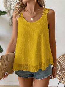 EMERY ROSE 女士纯色细肩带背心，夏季时尚