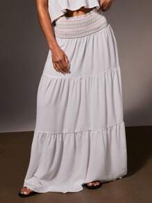 Athîral Falda casual con cintura ajustada para vacaciones de mujer