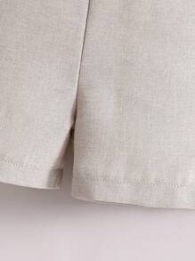 Souflis Souflis 2 Stücke Set aus Hemd mit gesticktem Kragen und einfachen Shorts für Babys und Kleinkinder, geeignet für Partys, Hochzeiten, Sommer