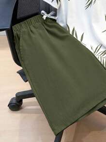 SHEIN 2pcs Set Teen Boy's Tropical Print Tee & Drawstring Waist Shorts;Spring Wear; Teen Boys' Clothing; Kids' Jackets, Spring Back To School